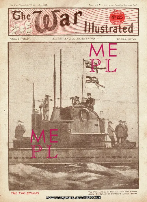 : 1918 War Illustrated Surrender of German U Boats : 1918 War Illustrated Surrender of German U Boats