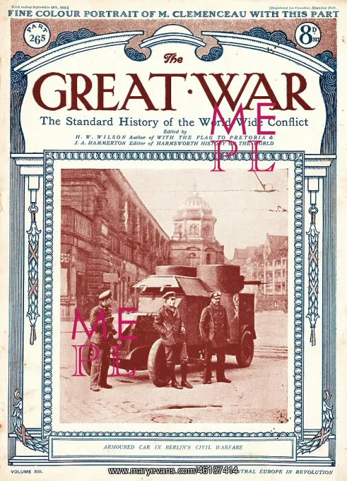 : 1919 The Great War Armoured car in Berlin : 1919 The Great War Armoured car in Berlin