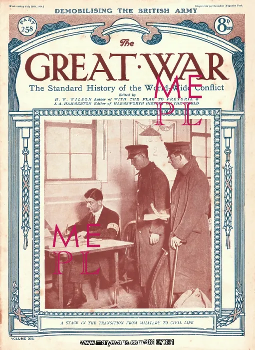 : 1919 The Great War Demobalisation : 1919 The Great War Demobalisation