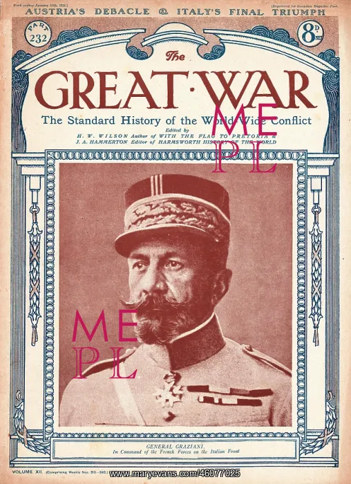 : 1919 The Great War General Graziani : 1919 The Great War General Graziani