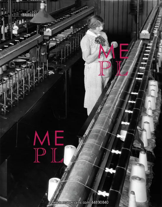 : 1920s 1930s Woman Worker Threading : 1920s 1930s Woman Worker Threading