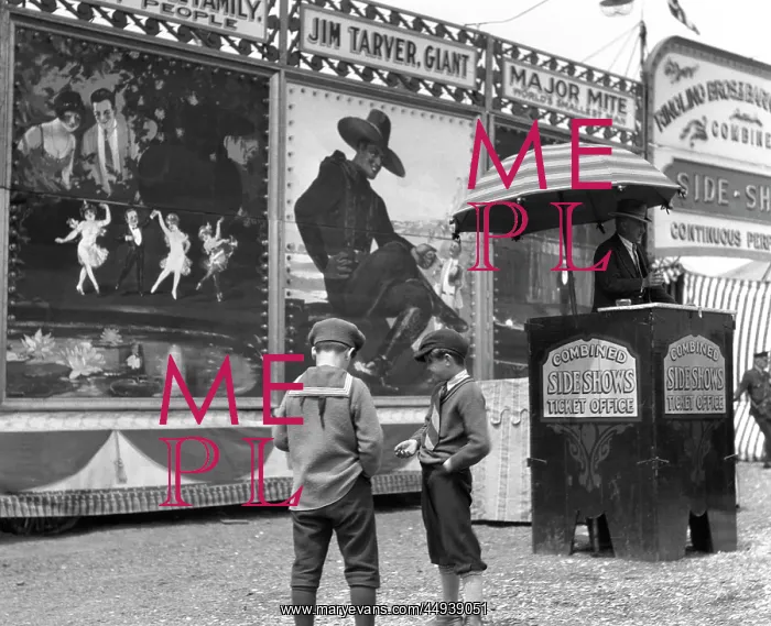  : 1920s Boys Counting Change For