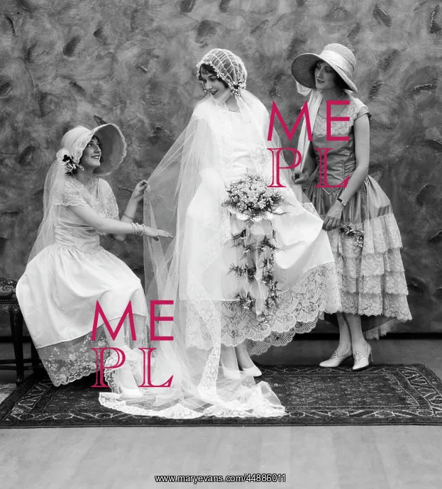 : 1920s Bride With One Bridesmaid : 1920s Bride With One Bridesmaid