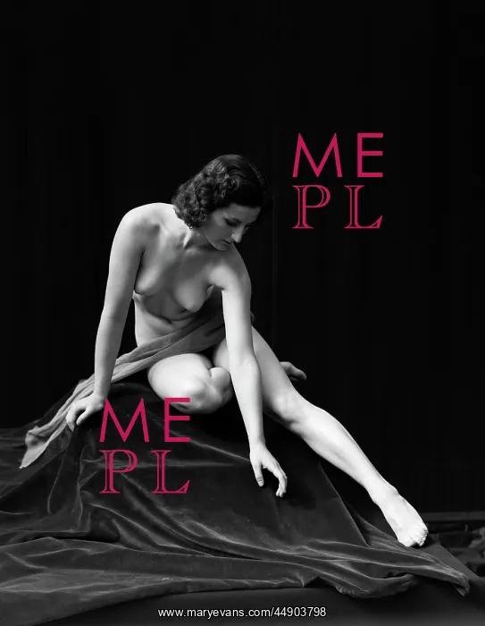  : 1920s Nude Woman Classical Pose