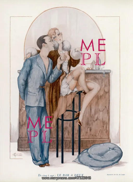 : 1920S PAIR IN BAR : 1920S PAIR IN BAR