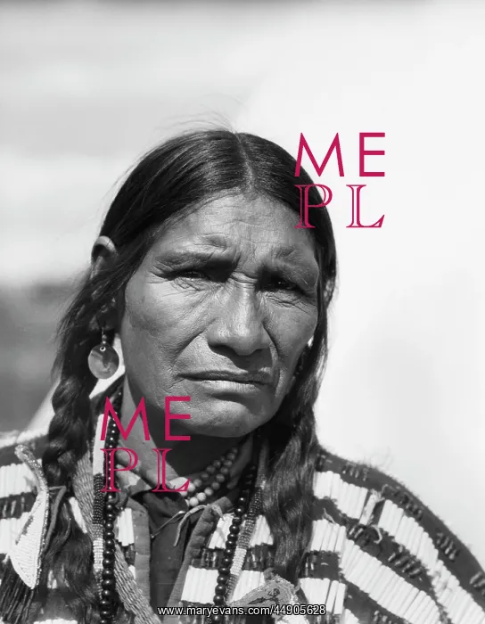 : 1920s - Portrait Native American Man Serious Expression : 1920s - Portrait Native American Man Serious Expression