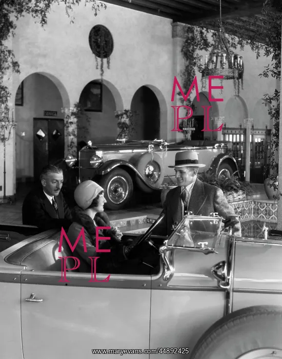 : 1920s Woman In Driver'S Seat Of : 1920s Woman In Driver'S Seat Of