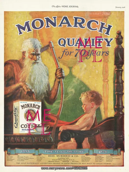 : 1926 U.S. Magazine Monarch Coffee Advert : 1926 U.S. Magazine Monarch Coffee Advert