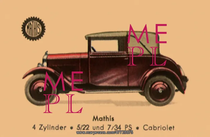  : 1928 Mathis 4-Cylinder Cabriolet