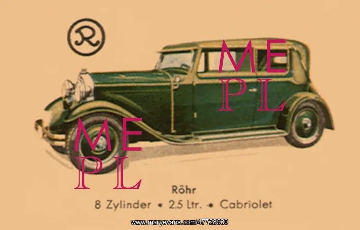  : 1928 Rohr 8-Cylinder Cabriolet