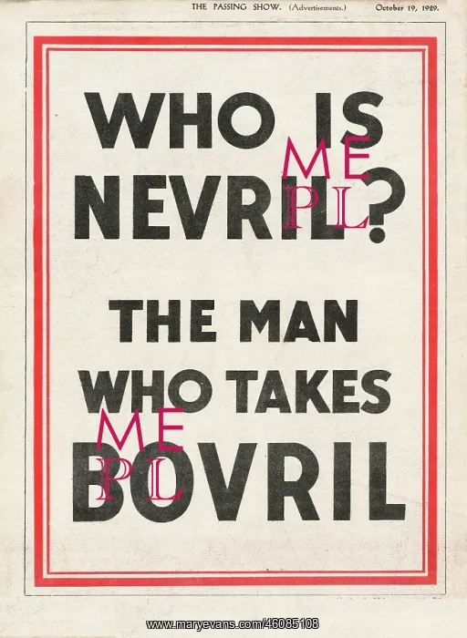: 1929 UK Magazine Bovril Advert : 1929 UK Magazine Bovril Advert