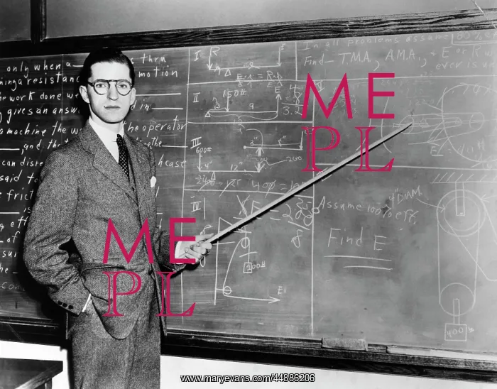 : 1930s 1940s Man Teacher Looking : 1930s 1940s Man Teacher Looking