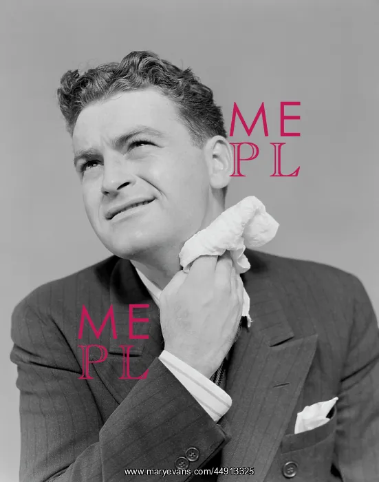 : 1930s 1940s MAN UNCOMFORTABLE GRIMACE SWEATING : 1930s 1940s MAN UNCOMFORTABLE GRIMACE SWEATING