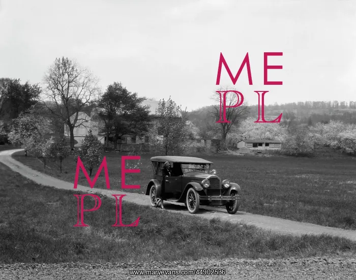  : 1930s 1940s Packard On Dirt Road