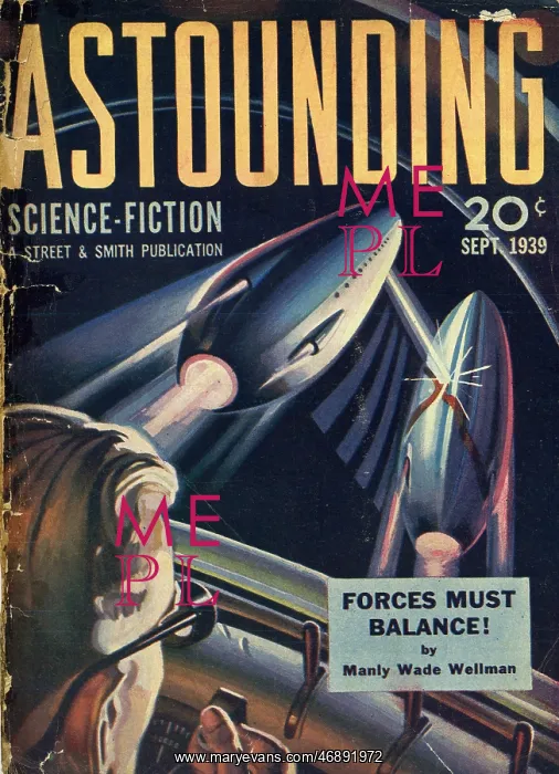 : 1930s, book cover, ASTOUNDING - FORCES MUST : 1930s, book cover, ASTOUNDING - FORCES MUST