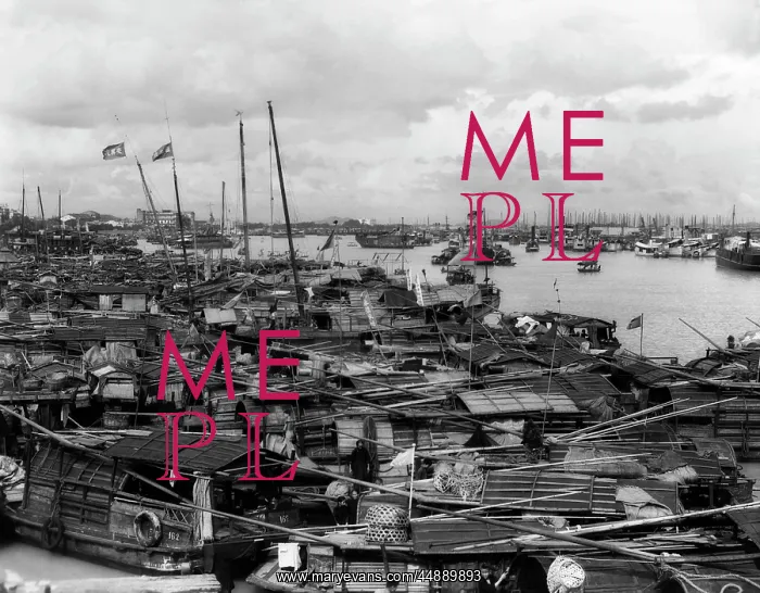  : 1930s Busy Harbor On Pearl River