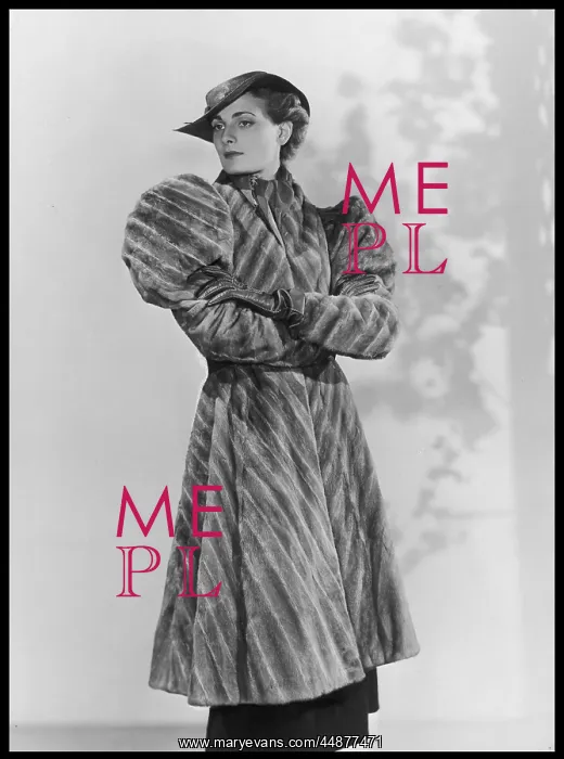 : 1930S ERMINE COAT : 1930S ERMINE COAT