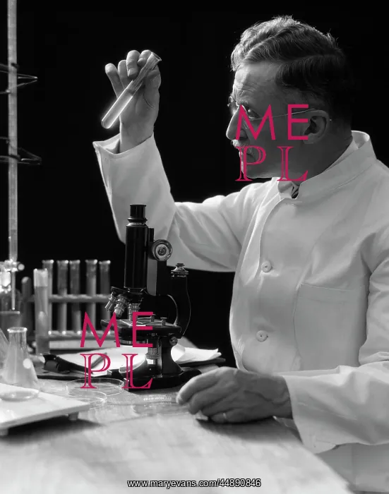 : 1930s Lab Technician In White : 1930s Lab Technician In White