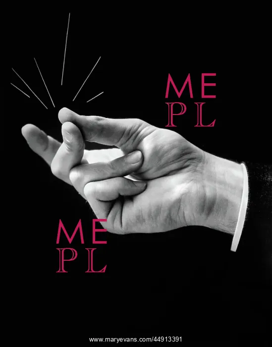 : 1930s MAN'S HAND SNAPPING WITH LINES DRAWN OUT : 1930s MAN'S HAND SNAPPING WITH LINES DRAWN OUT