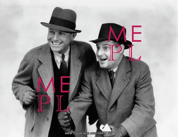  : 1930s Two Men Wearing Hats Coats