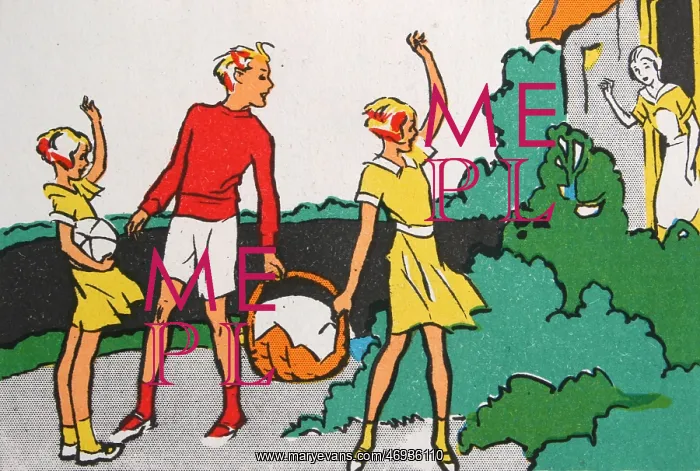 : 1930s, scrapbook image, colour illustration : 1930s, scrapbook image, colour illustration