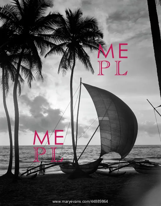  : 1930s Single Catamaran On Tropical