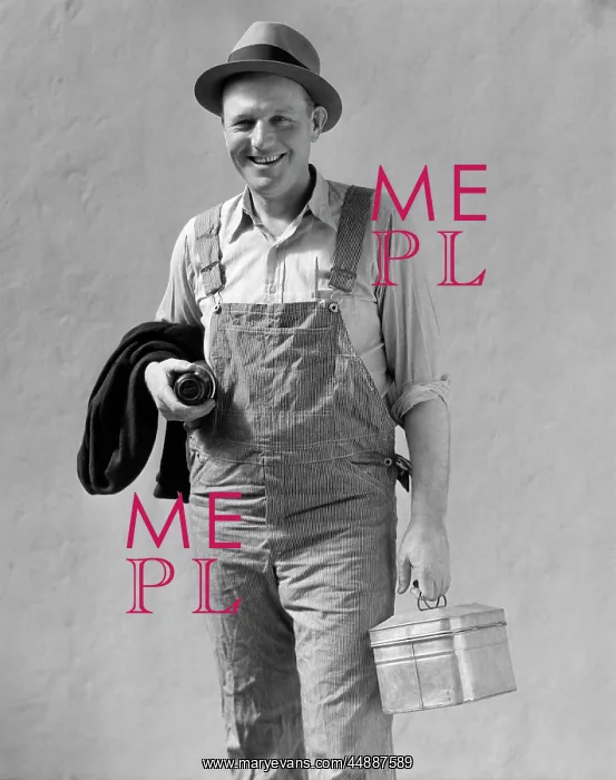  : 1930s Smiling Man In Work Clothes