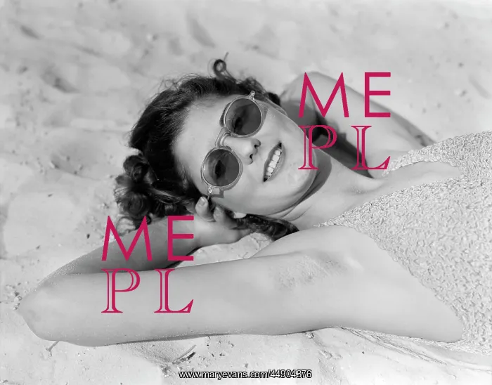  : 1930s Woman In Sunglasses Lying