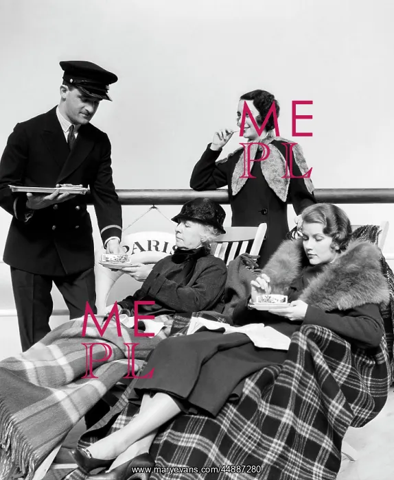 : 1930s Three Women Being Served : 1930s Three Women Being Served