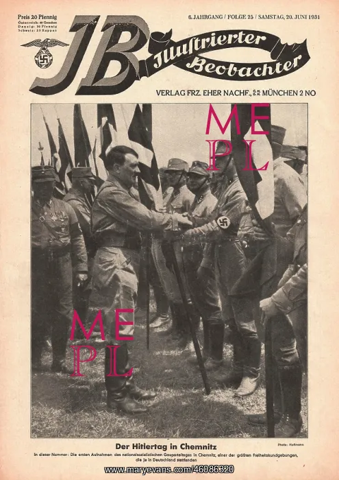 : 1931 Adolf Hitler with SA troops in Chemnitz : 1931 Adolf Hitler with SA troops in Chemnitz