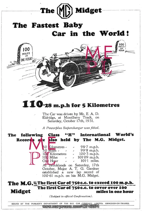  : 1931 MG Midget