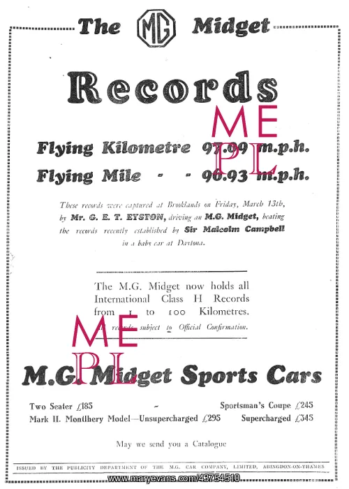  : 1931 MG Midget