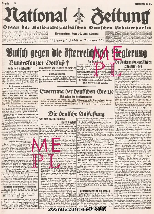: 1934 Assassination of Engelbert Dollfus : 1934 Assassination of Engelbert Dollfus