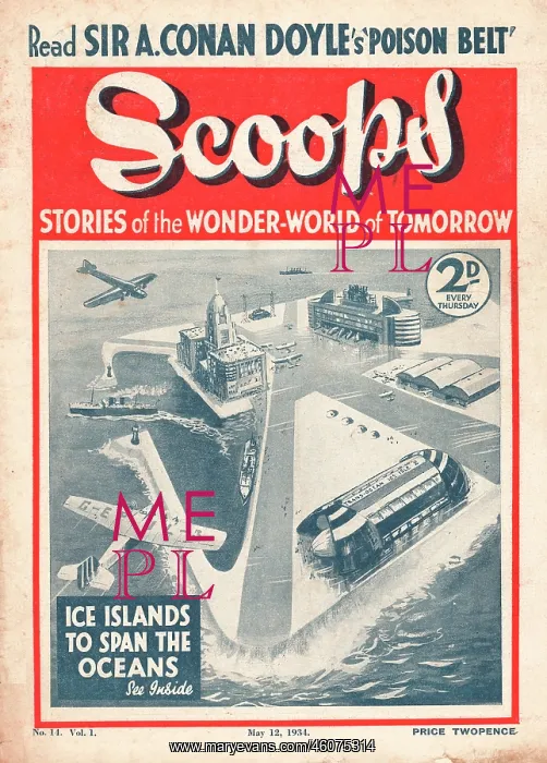 : 1934 Ice islands to span the oceans : 1934 Ice islands to span the oceans