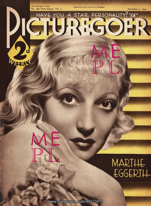  : 1934 Picturegoer Marthe Eggerth