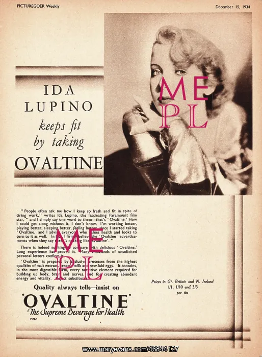 : 1934 UK advert Ovaltine : 1934 UK advert Ovaltine