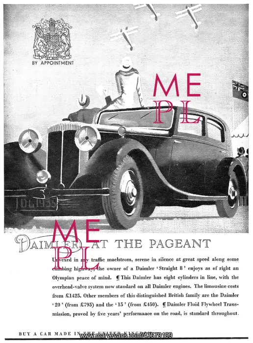  : 1935 Daimler Straight 8