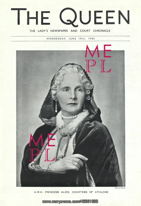: 1935 The Queen Princess Alice : 1935 The Queen Princess Alice