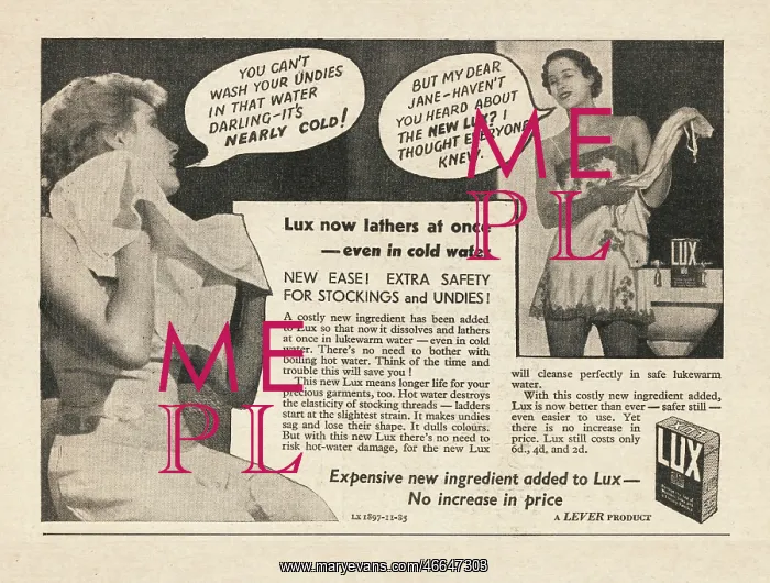 : 1935 UK Magazine Lux Advert : 1935 UK Magazine Lux Advert