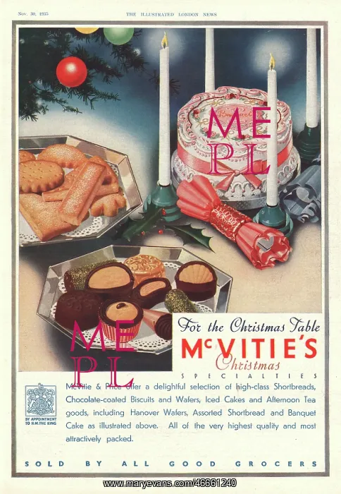 : 1935 UK Magazine McVitie's Biscuits Advert : 1935 UK Magazine McVitie's Biscuits Advert