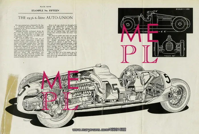  : 1936 6 litre Auto-Union