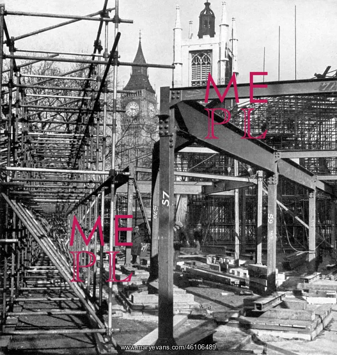 : 1937 Coronation, stands constructed in Parliament Square : 1937 Coronation, stands constructed in Parliament Square