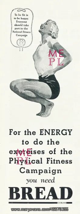  : 1937 UK Magazine Bread Advert