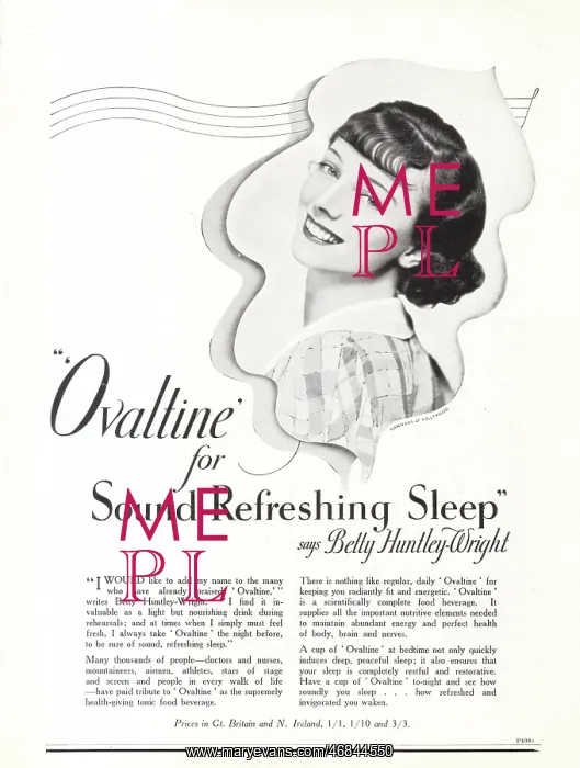 : 1938 UK advert Ovaltine : 1938 UK advert Ovaltine