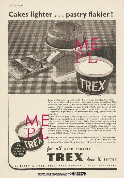 : 1938 UK Magazine Trex Advert : 1938 UK Magazine Trex Advert