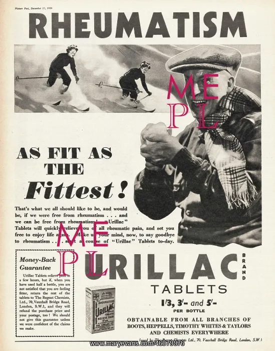 : 1938 UK Magazine Urillac Advert : 1938 UK Magazine Urillac Advert