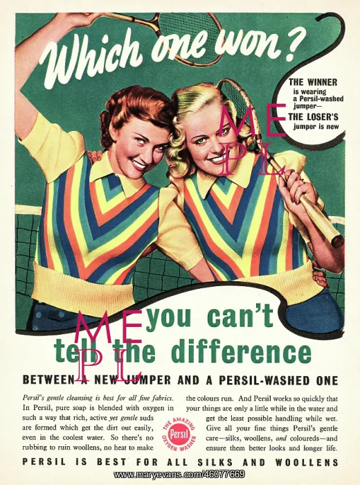 : 1939 UK Magazine Persil Advert : 1939 UK Magazine Persil Advert