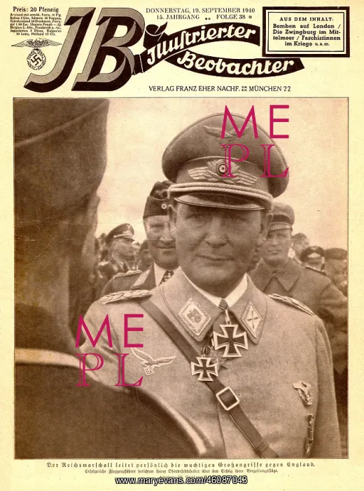 : 1940 Illustrierte Beobachter Herman Goering : 1940 Illustrierte Beobachter Herman Goering