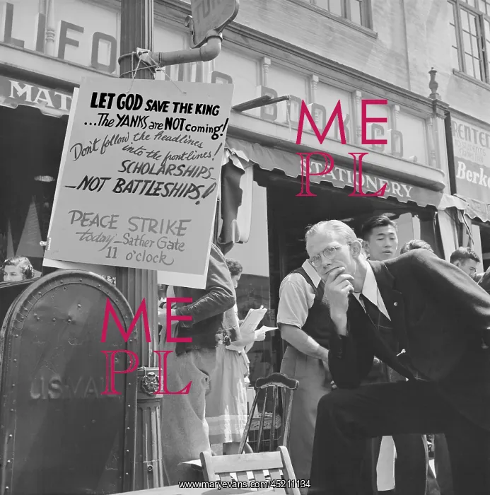 : 1940 Peace Strike at Berkeley. University ? : 1940 Peace Strike at Berkeley. University ?