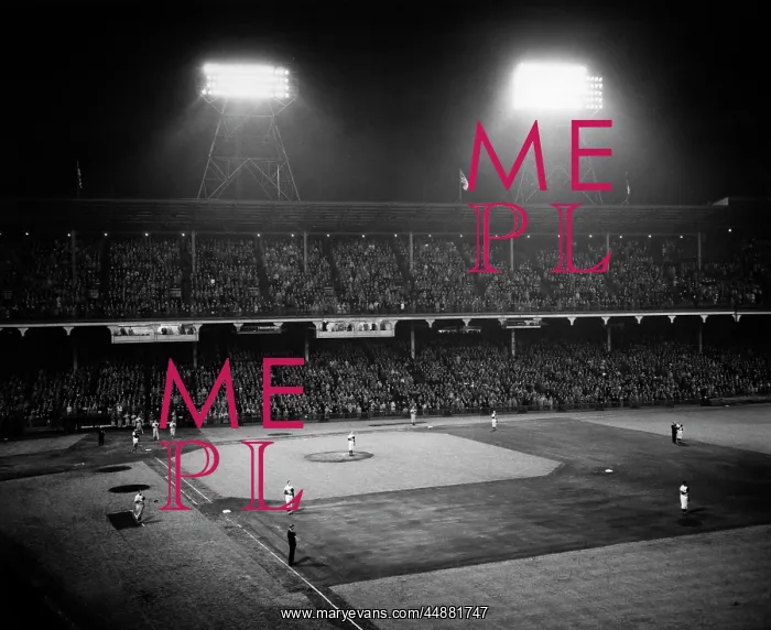  : 1940s 1947 Baseball Game Ebbets